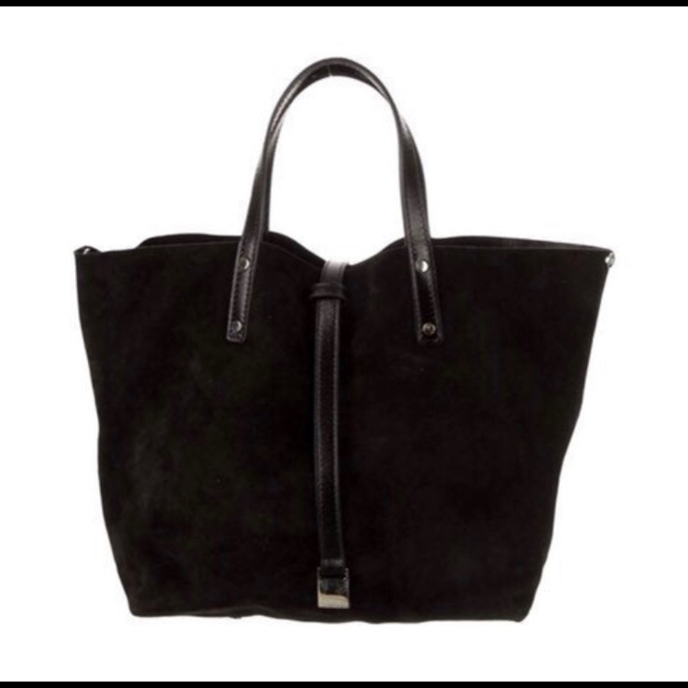 New Tiffany & Co. Suede Handbag &attatched Wrislet